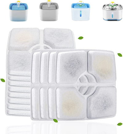 Cat Water Fountain Filters,  Cat Fountain Filter Replacement, for Square Cat Water Fountain inside (12 Pack)