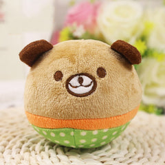 Squeaky Dog Toys Puppy Squeaker Ball Plush Easy-Cleaning Soft Comfortable Dog Chewing Squeaker Ball for Kennel