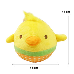 10Pcs Squeaky Dog Toys Puppy Squeaker Ball Plush Easy-Cleaning Soft Comfortable Dog Chewing Squeaker Ball for Kennel