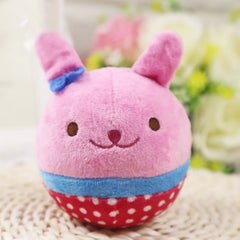10Pcs Squeaky Dog Toys Puppy Squeaker Ball Plush Easy-Cleaning Soft Comfortable Dog Chewing Squeaker Ball for Kennel
