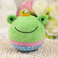 10Pcs Squeaky Dog Toys Puppy Squeaker Ball Plush Easy-Cleaning Soft Comfortable Dog Chewing Squeaker Ball for Kennel
