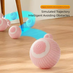 Smart Toy Ball Automatic Rolling Ball Pet Self Amusement Boredom Relief Toy Bite Resistant Electric Interactive Cat Teaser Ball
