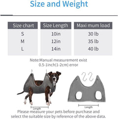 Pet Grooming Hammock Harness for Nail Trimming, with Nail Clippers, Nail File, Comb,Breathable Dog Grooming Hammock Restraint Bag, Dog Grooming Sling Helper for Large Dogs Nail Trimming/Clippi