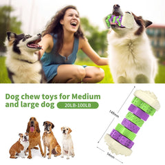 Interactive Dog Chew Toy – Brightly Colored Dog Enrichment Toy for Aggressive Chewers