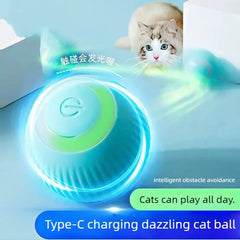 Smart Toy Ball Automatic Rolling Ball Pet Self Amusement Boredom Relief Toy Bite Resistant Electric Interactive Cat Teaser Ball